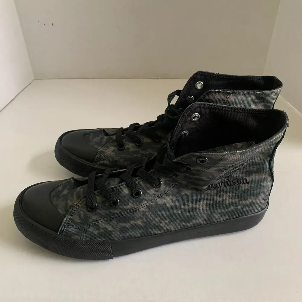 Harley Davidson Men's Size 8 Baxter High Top Camo Sneaker Shoes D93903 New